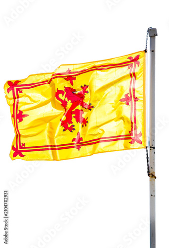 Photography flag of Wales isolated on transparent background
