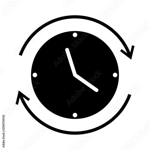 Obraz na plátne This symbol is commonly used to represent a time refresh, history, or replay function