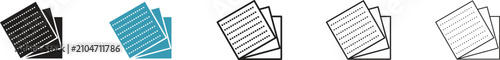 Sandpaper icon minimal drawings set