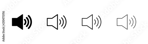 Φωτογραφία Speaker icon logo design