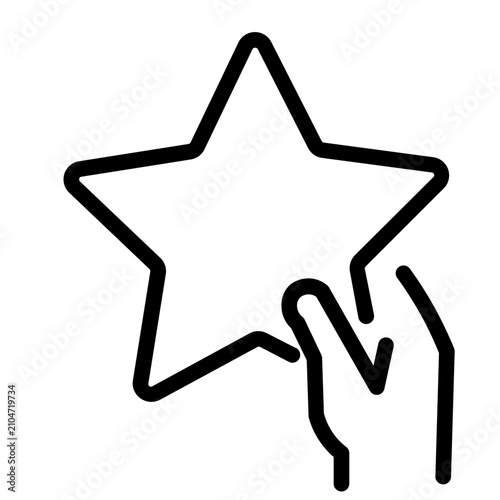 Star target icon vector illustration. Business goal, success, and achievement concept.