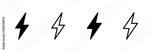 Foto Lightning icon symbol for apps and websites