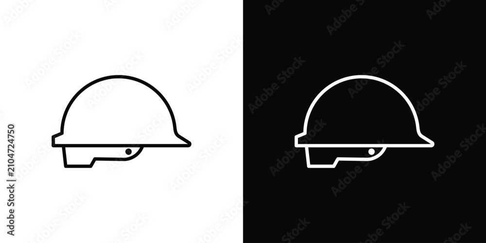 Fototapeta premium Hard hat icon for infographic projects