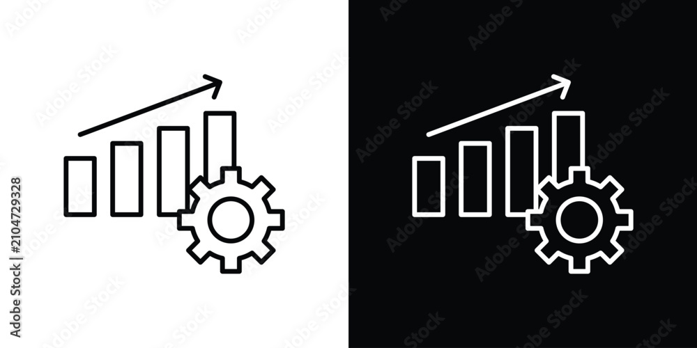 Obraz premium Productivity icon for infographic projects