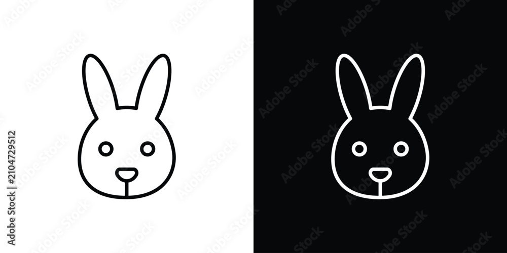 Obraz premium Rabbit icon for infographic projects