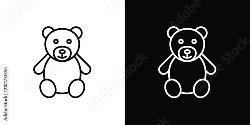 Photography Teddy bear icon for infographic projects