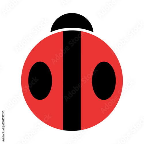 Stylized Ladybug Icon