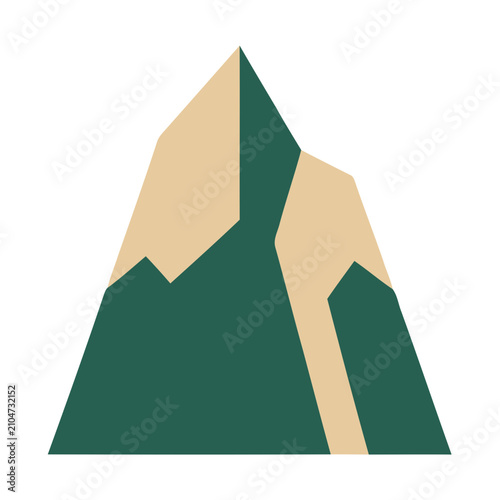 Stylized Mountain Peak Illustration