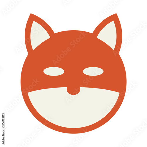 Stylized Fox Face Icon