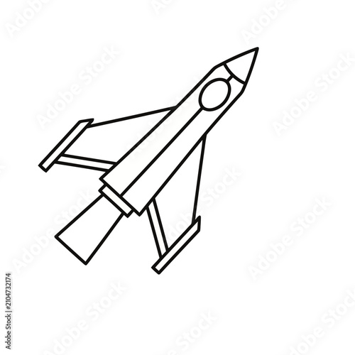Stylized Rocket Ship
