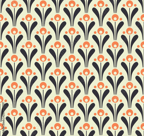 abstract floral flower tile seamless pattern wallpaper
