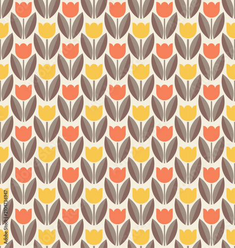 abstract floral flower tile seamless pattern wallpaper
