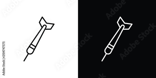 Foto Dart icon minimal logos pack. EPS10