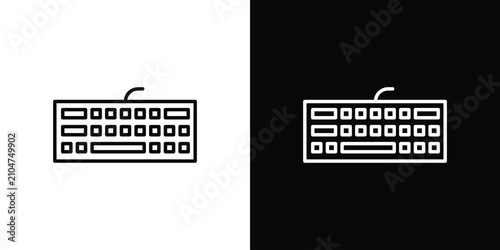 Konstfotografi Keyboard icon minimal logos pack. EPS10