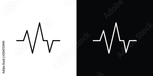 Konstfotografi Pulse icon minimal logos pack. EPS10