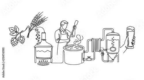 Craft Beer Production Process: Brewing, Fermenting, Distilling, and Enjoying