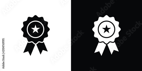 Badge icon outline pictogram series