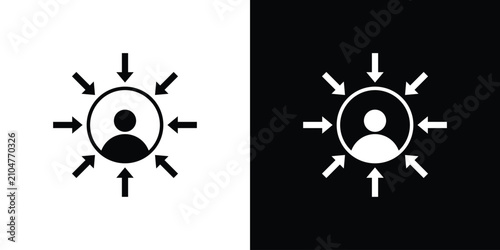 Konstfotografi Centric consumer icon outline pictogram series