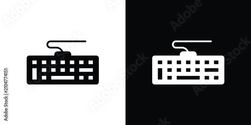 Photos Keyboard icon outline pictogram series