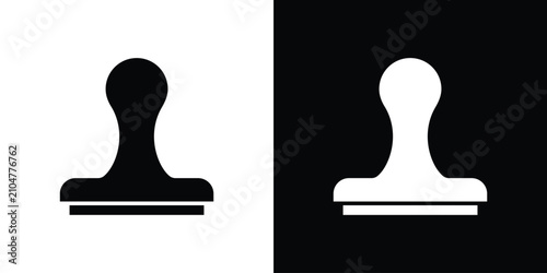 Bild auf Leinwand Stamp icon outline pictogram series