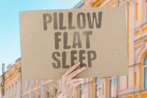Canvas Print "Pillow Flat Sleep" Bedding lacks necessary support