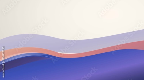 Minimal gradient wave abstract background seamless loop