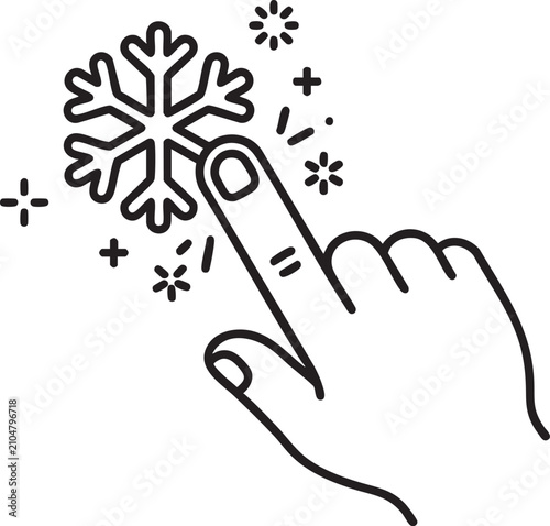 Cuadro en lienzo snowflake