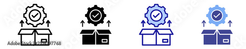 Quality Assurance Icon Set Multiple Style Collection