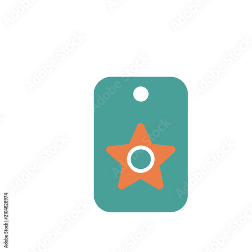 Tag with Star Icon