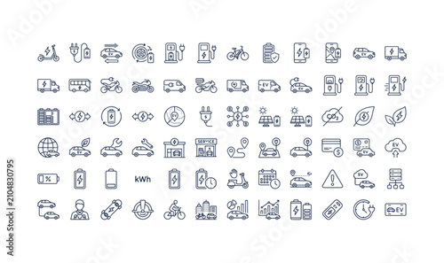 Premium Podcast & Video Production Vector Icon Set - Monoline Content Creation Mega Pack, Film Making, Sound Wave, SEO Marketing  Media Editing Line Art Clipart Bundle