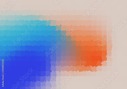 Heat map showing data distribution on flat surface
