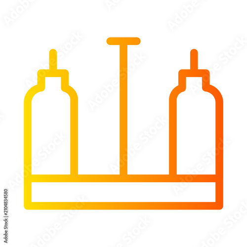 Canvas Print cruet gradient icon