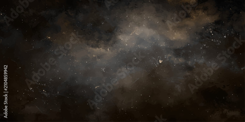 Cuadro en lienzo Mysterious dark clouds swirl with hints of light, creating a dramatic and atmospheric backdrop evoking a sense of foreboding or impending change