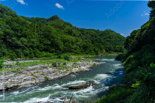 夏の長瀞渓谷