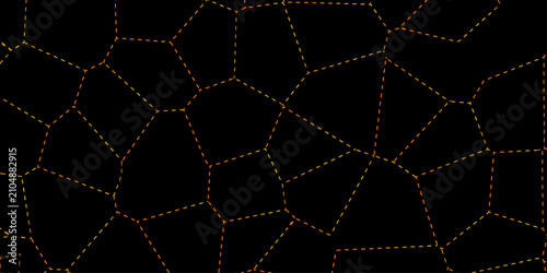 Bild auf Leinwand Abstract black crystalized broken glass background