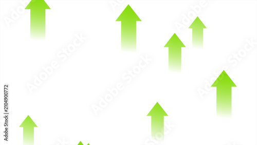 Growth up arrows on the white background.