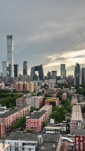 Real estate development in residential areas and CBD complexes in Beijing, China
