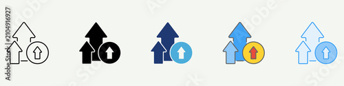 Growth Single Icon Pack Multistyle