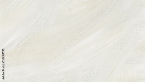 Abstract white and beige acrylic texture with hand-painted brush strokes, neutral minimalist canvas background for branding, presentations, wall art and modern design.