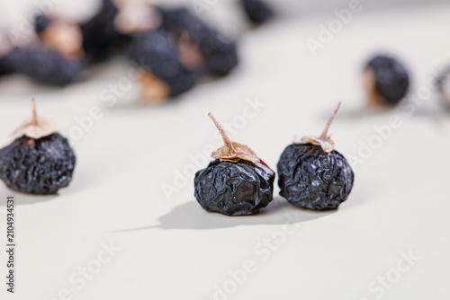 Fotografía Qinghai Black Wolfberries Dried Goji Berries Studio Photography Healthy Superfoo