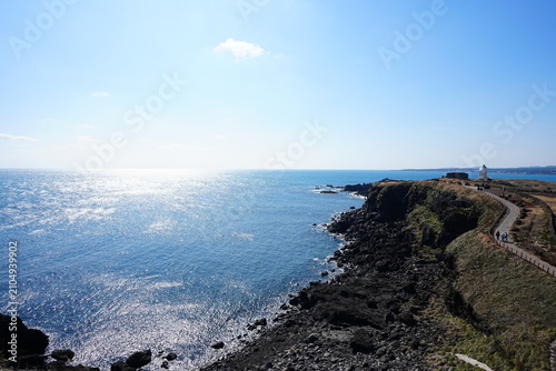 fine sea view with cliff walkway