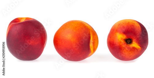 Nectarine isolated on a white background.