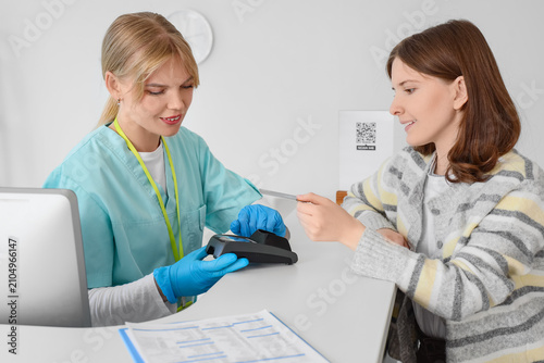Medical professional in blu...