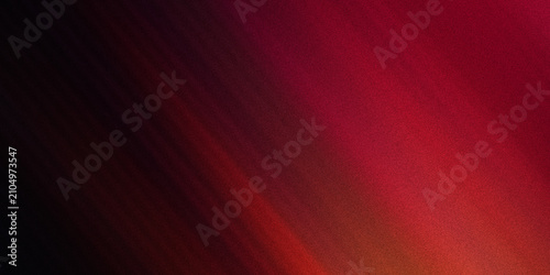 Abstract red light background with smooth gradients and grainy texture for banner design.