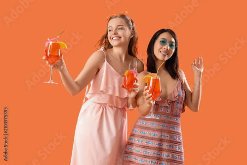 Beautiful young women with ...