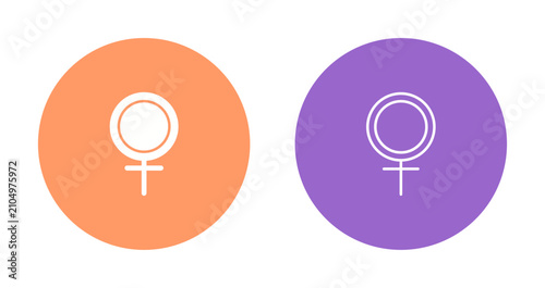 Canvas Print Female Icon Design