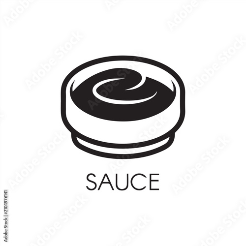 Photos Plate with sauce flat icon