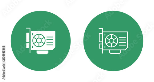 фотографія Graphics Card Icon Design