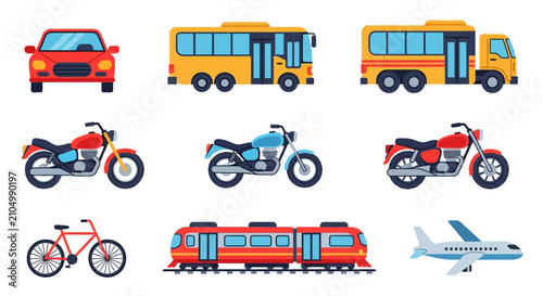 Vehicles Transportation Modes Collection.