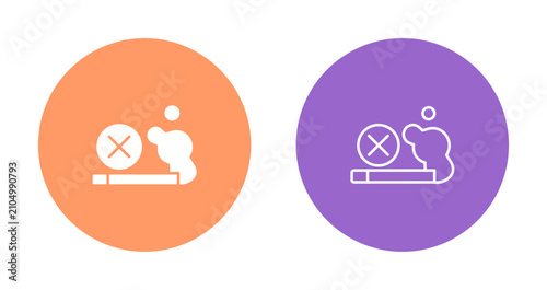 Cuadro en lienzo Quit Smoking Icon Design